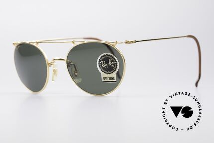 Ray Ban Deco Metals Round 90er B&L USA Sonnenbrille, beste Passform und wirklich angenehm zu tragen, Passend für Herren und Damen