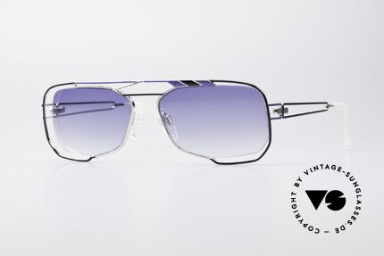 Neostyle Jet 222 Rare 80er Vintage Sonnenbrille, markante NEOSTYLE Sonnenbrille mit original Etui, Passend für Herren und Damen