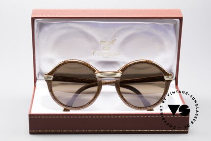 Cartier Cabriolet Runde Luxus Sonnenbrille, KEINE RETROBRILLE; sondern ein kostbares ORIGINAL!, Passend für Herren und Damen