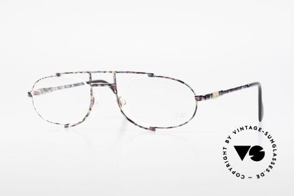 Cazal 753 90er Designer Brillenfassung, ovales vintage Brillengestell von CAZAL von 1992, Passend für Herren