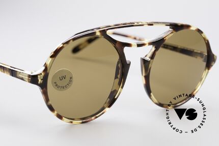 Persol 650 Ratti Runde Vintage 80er Sonnenbrille, legendäre Mineralgläser mit der Persol-Gravur, Passend für Herren und Damen