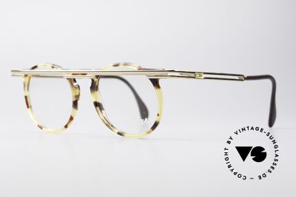 Cazal 648 Echte 90er Cari Zalloni Brille, extrovertierte Rahmengestaltung in Farbe & Form, Passend für Herren und Damen
