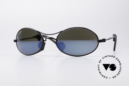 Ray Ban Orbs 9 Base Oval Blue Mirror B&L USA Brille, futuristische Sportbrille von Ray Ban - perfekter Sitz, Passend für Herren