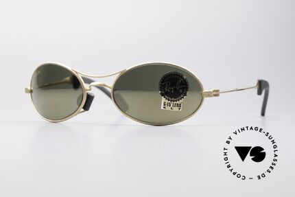 Ray Ban Orbs 9 Base Oval Gold Mirror B&L USA Brille, futuristische Sportbrille von Ray Ban - perfekter Sitz, Passend für Herren