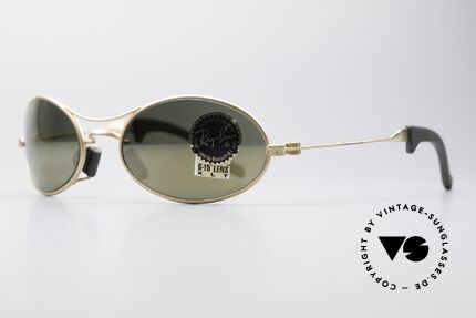 Ray Ban Orbs 9 Base Oval Gold Mirror B&L USA Brille, eines der letzten Ray Ban Modelle von Bausch&Lomb, Passend für Herren
