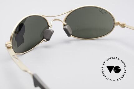 Ray Ban Orbs 9 Base Oval Gold Mirror B&L USA Brille, gold-verspiegelte Bausch&Lomb B&L Mineral-Gläser, Passend für Herren