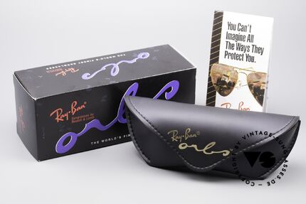 Ray Ban Orbs 9 Base Oval Gold Mirror B&L USA Brille, Größe: medium, Passend für Herren