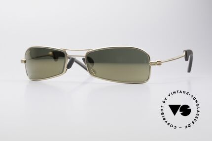 Ray Ban Orbs 9 Base Square Gold Mirror B&L USA Brille, futuristische Sportbrille von Ray Ban - perfekter Sitz, Passend für Herren
