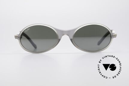 Ray Ban Orbs Oval Combo Silver Mirror B&L USA Brille, original vintage USA Sonnenbrille der späten 1990er, Passend für Herren