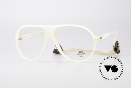 Metzler 0102 Echt Vintage 80er Sportbrille, alte Metzler Sportdesign-Brillenfassung der 1980er, Passend für Herren