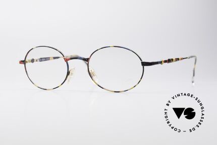 Cazal 1114 - Point 2 Runde Ovale Vintage Brille, ovale Brille der 'Cazal Point 2' Kollektion von 1999, Passend für Herren und Damen
