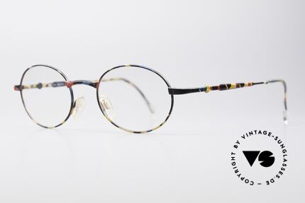 Cazal 1114 - Point 2 Runde Ovale Vintage Brille, damals die etwas schlichtere Brillenlinie von Cazal, Passend für Herren und Damen