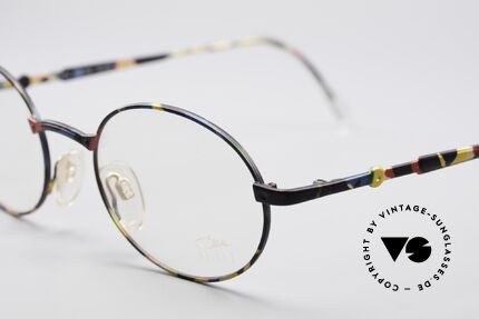 Cazal 1114 - Point 2 Runde Ovale Vintage Brille, dezentes Design mit klaren und einfachen Formen, Passend für Herren und Damen