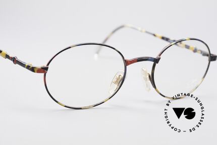 Cazal 1114 - Point 2 Runde Ovale Vintage Brille, Top-Tragekomfort, da sehr leichter Rahmen; nur 16g, Passend für Herren und Damen