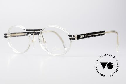 Cazal 510 Crystal Limited Edition Brille, limitierte Sonder-Edition mit kristallklarem Rahmen, Passend für Herren und Damen