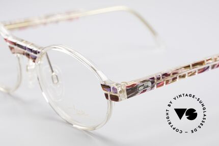 Cazal 510 Crystal Limited Vintage Brille, tolle Kombination aus Form, Farbe und Materialien, Passend für Damen