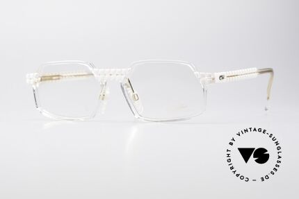 Cazal 511 Crystal Limited Vintage Brille, seltene vintage Brille der Cazal Crystal 500er Serie, Passend für Herren und Damen