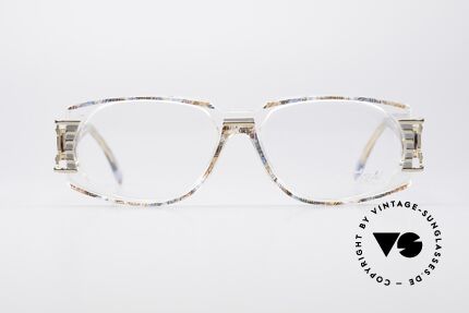 Cazal 372 Seltene HipHop Vintage Brille, grandioses Farbkonzept: pistazie-multicolor / transparent, Passend für Herren und Damen
