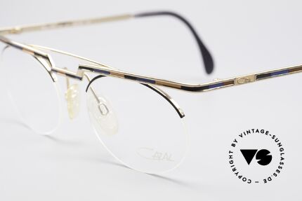 Cazal 758 Original 90er Vintage Fassung, Katalog Farbbezeichnung: marineblau-braun-schwarz, Passend für Herren und Damen