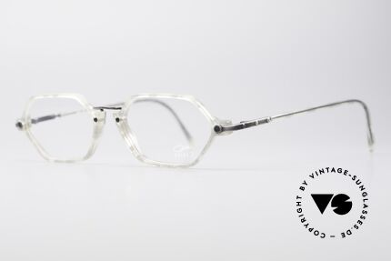 Cazal 1302 - Point 2 Original 90er Brillenfassung, grazile Kombination der Materialien in Top-Qualität, Passend für Herren und Damen