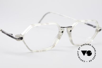 Cazal 1302 - Point 2 Original 90er Brillenfassung, naturorientierte Farbe in "echse kristall / antik grau", Passend für Herren und Damen