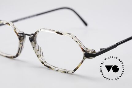 Cazal 1302 - Point 2 Original 90er Designer-Brille, leicht achteckiges Designer-Stück (made in Germany), Passend für Herren und Damen