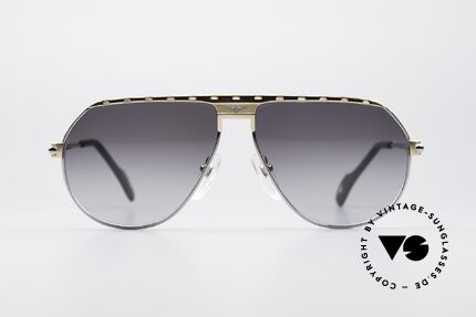 Longines 0151 80er Titanium Sonnenbrille, stimmiges Farbkonzept und glänzende Materialien, Passend für Herren
