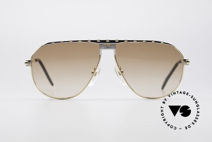 Longines 0151 Large Titanium Sonnenbrille, stimmiges Farbkonzept und glänzende Materialien, Passend für Herren