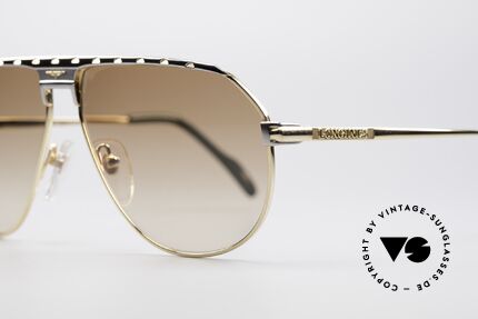 Longines 0151 Large Titanium Sonnenbrille, LARGE Größe 61-13 und mit Lederetui von GENTA, Passend für Herren