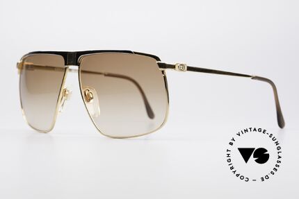 Gucci GG40 22Kt Vergoldete Sonnenbrille, Bügel mit dem berühmten Symbol (die zwei Steigbügel), Passend für Herren