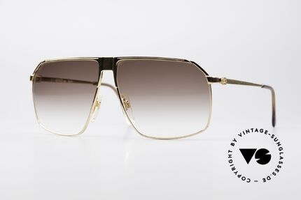 Gucci GG41 22Kt Vergoldete Sonnenbrille, vintage Gucci GG41 Luxus-Sonnenbrille, 22kt vergoldet, Passend für Herren
