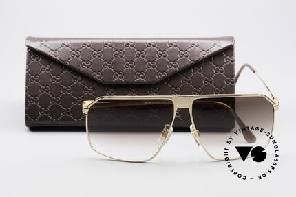 Gucci GG41 22Kt Vergoldete Sonnenbrille, KEINE RETROBRILLE, sondern das alte 80er ORIGINAL, Passend für Herren
