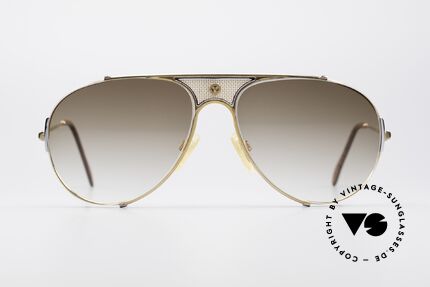 St. Moritz 401 Seltene Jupiter Sonnenbrille, kostbares 80er Jahre Designerstück mit Jupiter Symbol, Passend für Herren