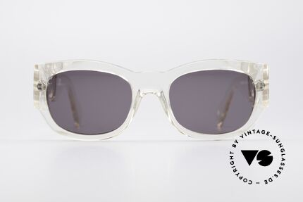 Gianni Versace 413 Vintage Medusa Sonnenbrille, auffälliges Versace Bügeldekor mit den Medusa-Köpfen, Passend für Herren und Damen