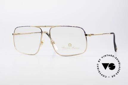 Aigner EA23 Echte 80er Luxus Brillenfassung, Etienne Aigner vintage Designer-Brille der 1980er, Passend für Herren