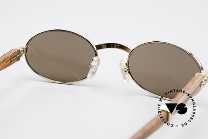 Cartier Sully Ovale Edelholz Sonnenbrille, ungetragenes Einzelstück mit original Verpackung, Passend für Herren und Damen