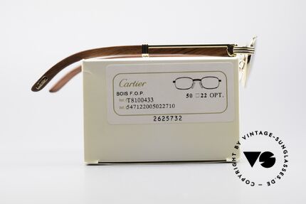 Cartier Breteuil Rare Vintage Luxus Holzbrille, von 1998 (nach CARTIER Übernahme durch Richemont), Passend für Herren Cartier Breteuil Rare Vintage Luxus Holzbrille, von 1998 (nach CARTIER Übernahme durch Richemont), Passend für Herren