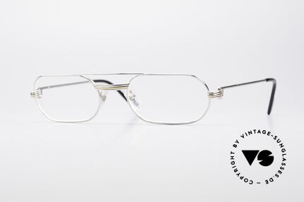 Cartier MUST LC Luxus Platin Brillenfassung, MUST: das erste Modell der Lunettes Collection '83, Passend für Herren