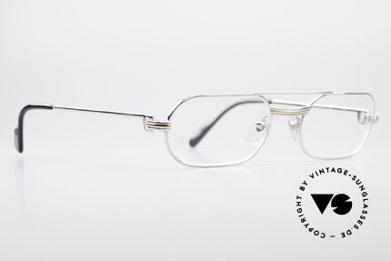 Cartier MUST LC Luxus Platin Brillenfassung, getragen von Elton John (Video "I'm still standing"), Passend für Herren