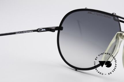 Cazal 901 Targa Design XL Piloten Brille West Germany, sehr seltene schwarze Lackierung, color 49, Passend für Herren und Damen