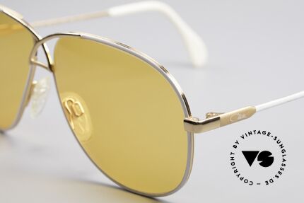 Cazal 728 Designer Piloten Sonnenbrille, edle, geschwungene Optik; schrille Sonnengläser, Passend für Herren und Damen
