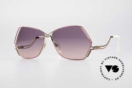 Cazal 226 Vintage Damen Sonnenbrille, außergewöhnliche, fünfeckige CAZAL Designerbrille, Passend für Damen