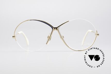 Cazal 228 80er Vintage Brille Damen, kunstvoll geschwungener Rahmen in Top-Qualität, Passend für Damen