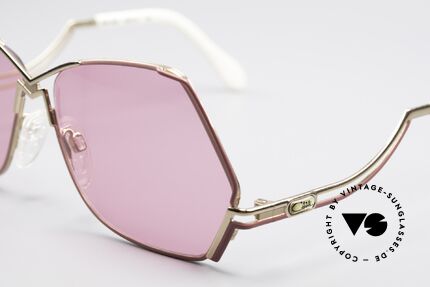Cazal 226 Pinke Sonnenbrille Damen, 80er Rahmen (W.Germany), 90er = made in Germany, Passend für Damen