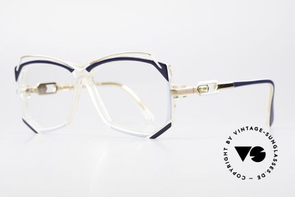 Cazal 188 Vintage Designer Brille 80er, originelle Kombination von Kunststoff und Metall, Passend für Herren und Damen