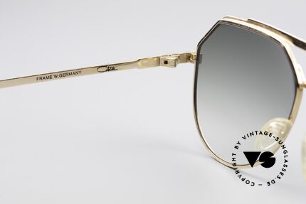 Cazal 733 Goldplattierte Sonnenbrille, neue Sonnengläser in grün-Verlauf (100% UV Schutz), Passend für Herren