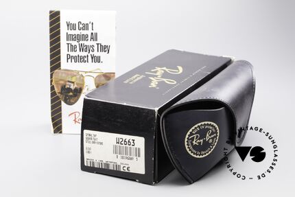 Ray Ban Spinal Tap Square Flat Bausch Lomb USA B&L Brille, Größe: medium, Passend für Herren