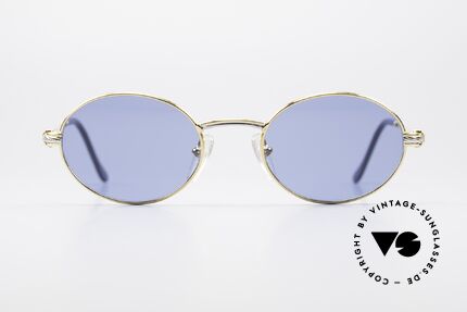 Fred Ketch Ovale Luxus Sonnenbrille, marines Design (charakteristisch Fred) in Top-Qualität, Passend für Herren und Damen