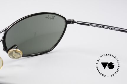 Ray Ban Fugitives Metal Modified Oval 90er Bausch & Lomb Brille, perfekter Halt durch Krümmung & Kunststoffbügel, Passend für Herren