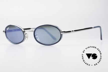 Ray Ban Sidestreet Combo 2000 Crossroad Oval Blue Mirrored, als Luxottica "Ray-BAN" von Bausch&Lomb kaufte, Passend für Herren und Damen